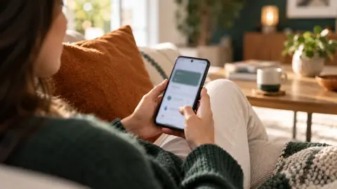 Personne vérifiant les autorisations de ses applications Android